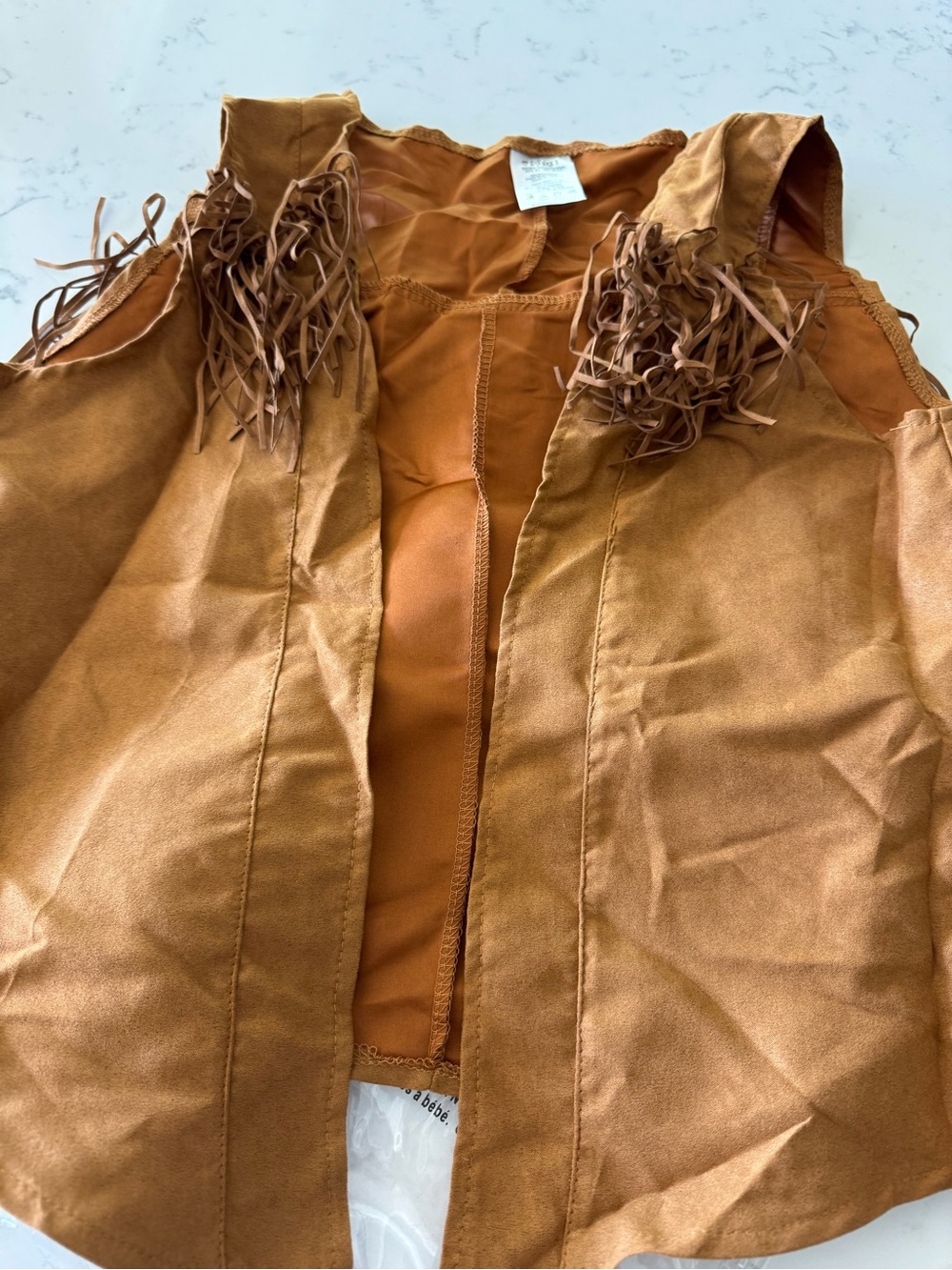 Spirit Halloween Cowgirl Costume Kit S/M 4-8 Western Fringe Vest Bandana Belt - Picture 8 of 8